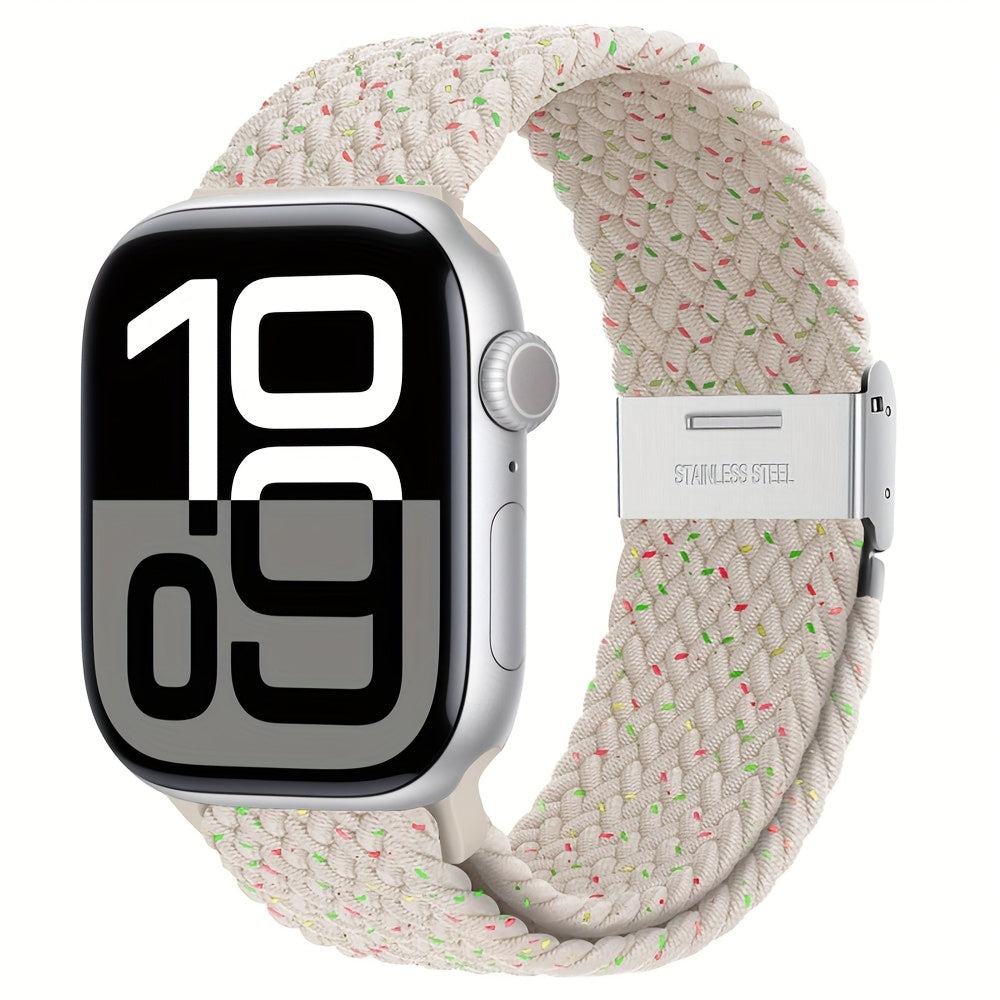 Nylon Elastic Braided Solo Loop Stretchy Straps Elastic Sport Wristbands for Apple Watch Band 44mm 45mm 49mm 40mm 41mm 38mm 42mm Nylon Snap Bracelet for iWatch Ultra 2 Series 9 8 7 6 5 4 3 2 1 SE Strap S9 S8 S7 S6 S5 S4 S3 for Women Men