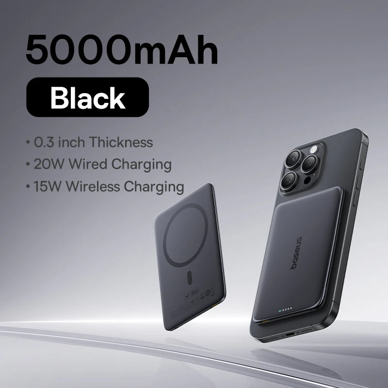 Baseus 5000mAh Magnetic Power Bank - Ultra Slim & Powerful