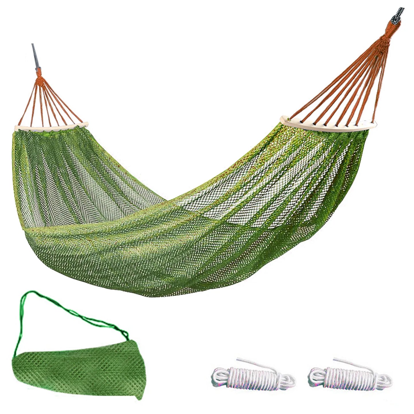 Ultimate Outdoor Mesh Hammock with Portable Bag