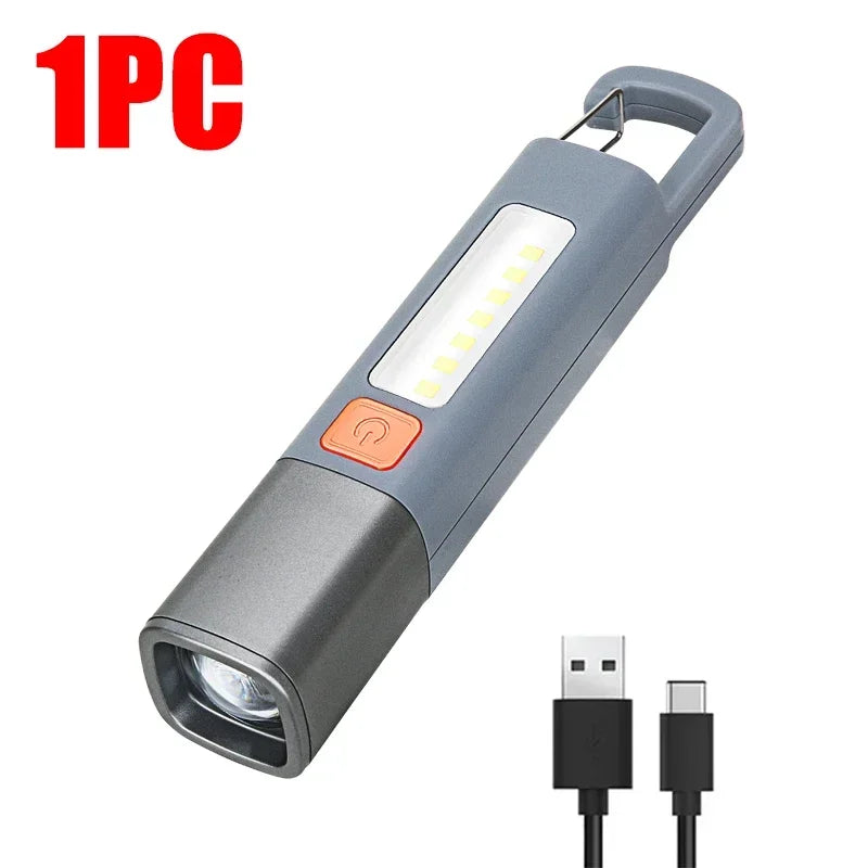 USB Rechargeable LED Camping Flashlight