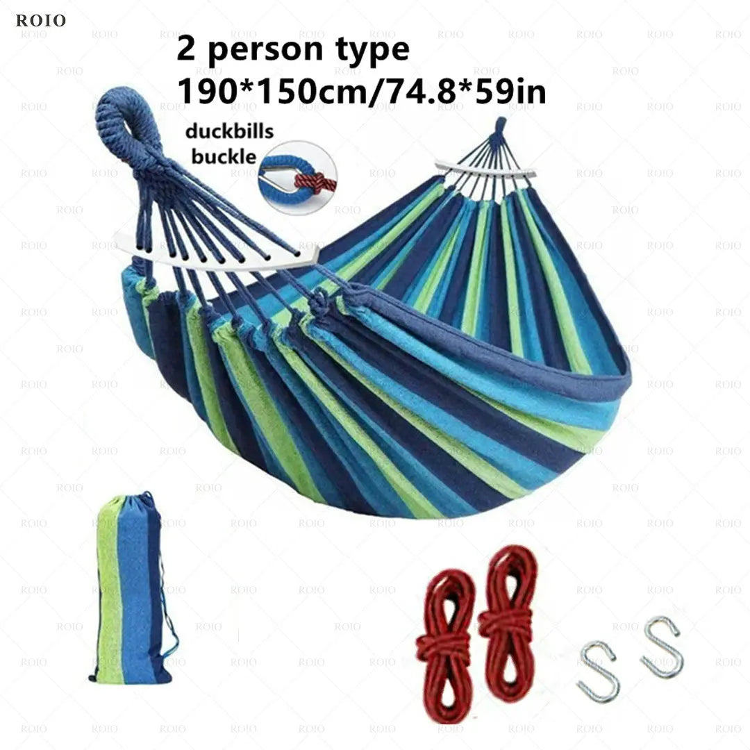 Ultimate Outdoor Hammock - Durable Canvas Travel Bed