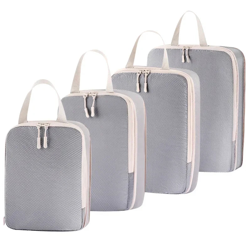 Compact Travel Compression Packing Cubes Set