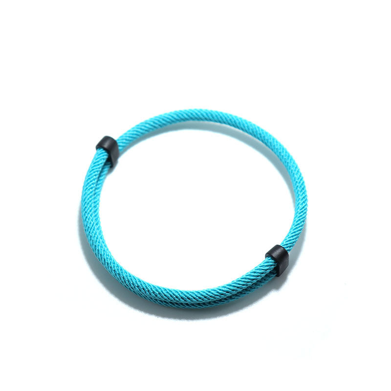 1 Men's Knitted Solid Color Bracelet