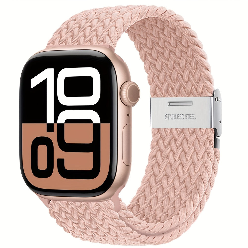 Nylon Elastic Braided Solo Loop Stretchy Straps Elastic Sport Wristbands for Apple Watch Band 44mm 45mm 49mm 40mm 41mm 38mm 42mm Nylon Snap Bracelet for iWatch Ultra 2 Series 9 8 7 6 5 4 3 2 1 SE Strap S9 S8 S7 S6 S5 S4 S3 for Women Men