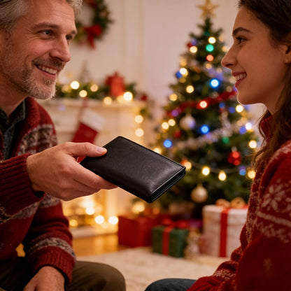 1pc Genuine Leather Wallets for Men and Women | Vintage Thin Vertical Short ID Credit Card Holder Money Bag Coin Purse, Solid Color, Lining, Non-braided, Ideal for Thanksgiving, Father'S Day, Christmas, Valentine'S Day Gifts