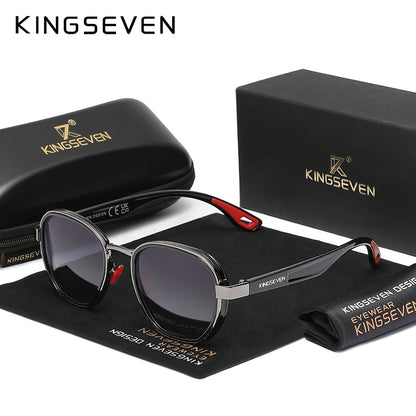 KINGSEVEN Design de Armação Redonda para Negócios, Adequada para Tendências de Moda Feminina, Armação Decorativa em Liga, Ideal para Uso Diário, Fotografia, Festas e Acessórios, Presente Exclusivo de Moda