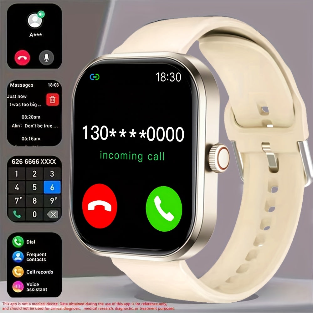 Brand New HD Smart Sports Calling Bracelet, Featuring a 2.01-Inch Full Touchscreen Display, Call Answering, Smartwatch Functions, Message Notifications, Compatible with Android And Iphone, USB Charging, Suitable for Both Men And Women