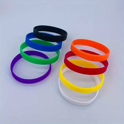 2pcs Durable and Versatile Silicone Bracelet for Outdoor Fitness and Sports