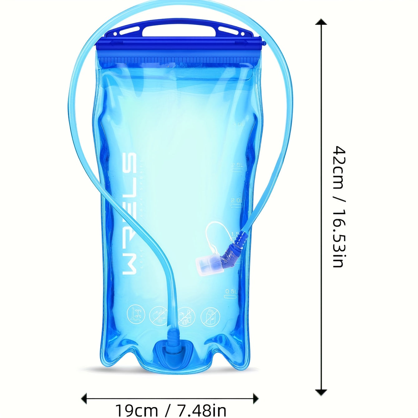 WRELS Hydration Pack - Versatile Water Bladder Storage Bag for Running, Hiking & Cycling | Durable PVC Material | 1L/1.5L/2L/3L Sizes Available