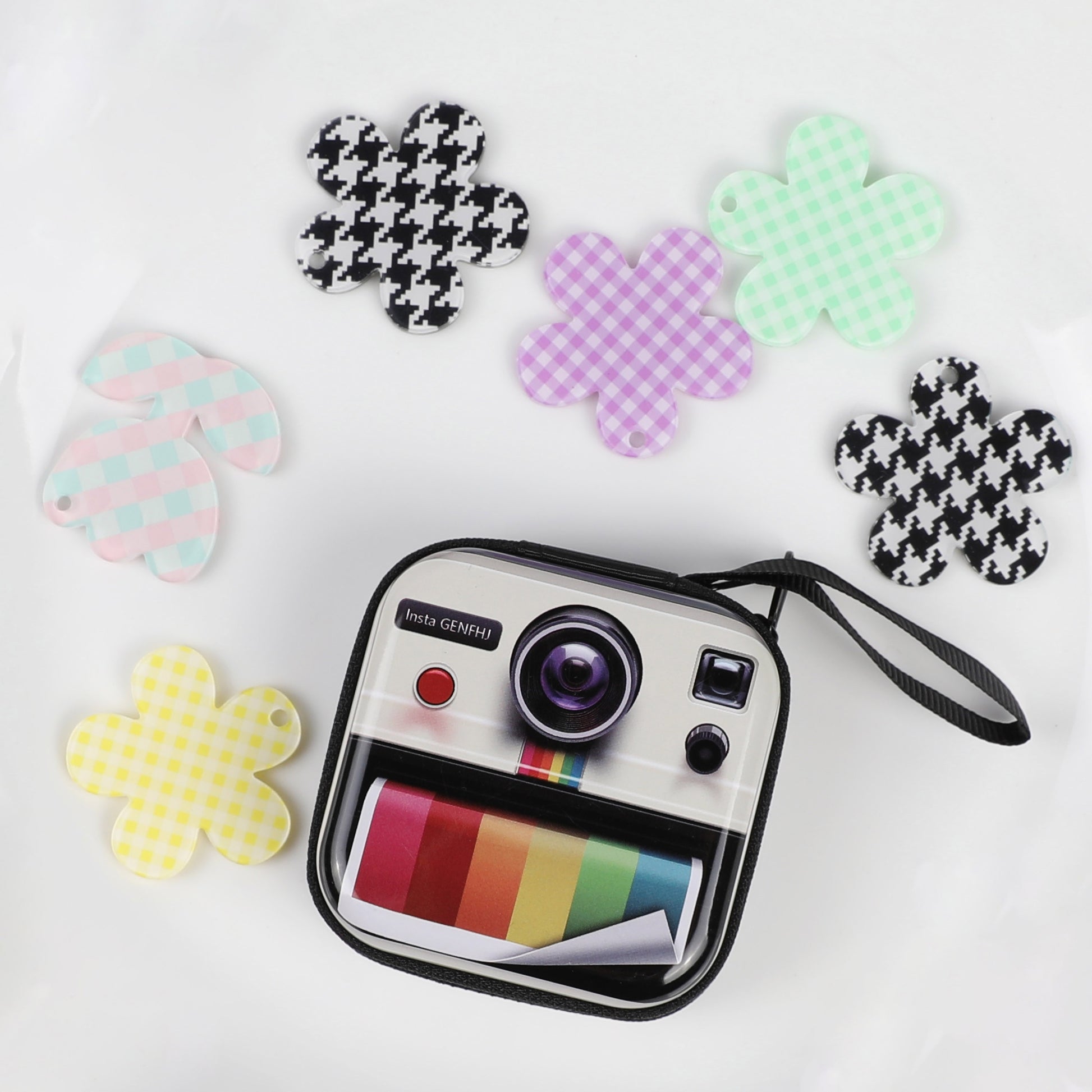 1pc Creative Cute Tinplate Camera Pattern Coin Purse, Vintage Zipper Metal Coin Purse Mini Coin Key Storage Pouch Headphone Holder