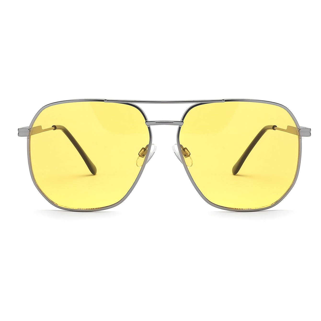 Óculos para Conduzir à Noite, Óculos Elegantes, Óculos de Metal Adequados para Homens e Mulheres.