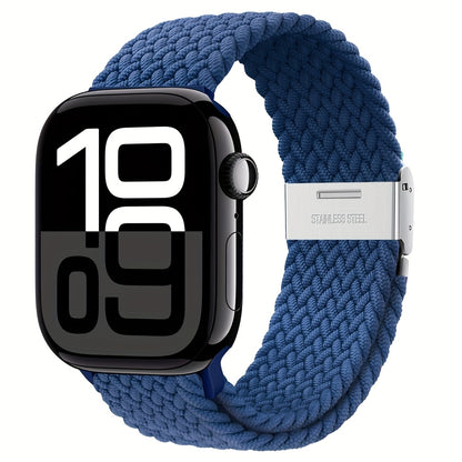 Nylon Elastic Braided Solo Loop Stretchy Straps Elastic Sport Wristbands for Apple Watch Band 44mm 45mm 49mm 40mm 41mm 38mm 42mm Nylon Snap Bracelet for iWatch Ultra 2 Series 9 8 7 6 5 4 3 2 1 SE Strap S9 S8 S7 S6 S5 S4 S3 for Women Men