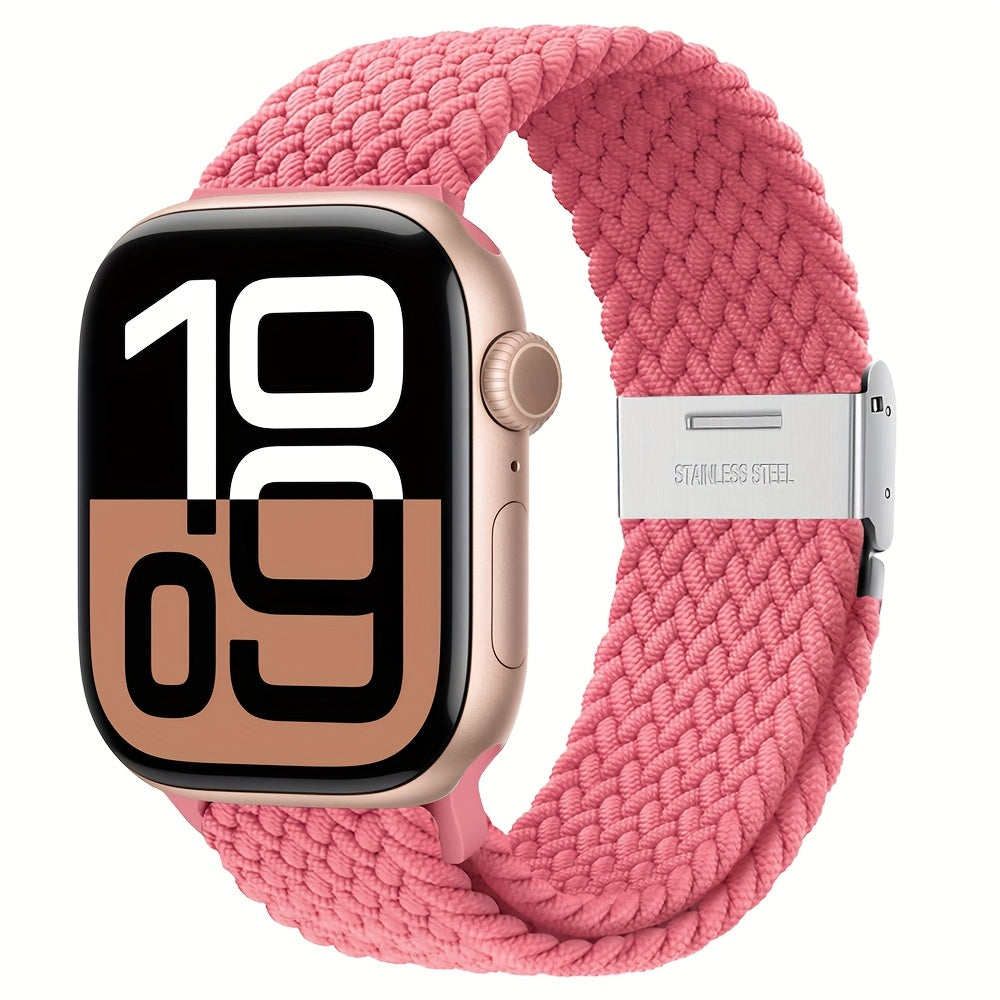 Nylon Elastic Braided Solo Loop Stretchy Straps Elastic Sport Wristbands for Apple Watch Band 44mm 45mm 49mm 40mm 41mm 38mm 42mm Nylon Snap Bracelet for iWatch Ultra 2 Series 9 8 7 6 5 4 3 2 1 SE Strap S9 S8 S7 S6 S5 S4 S3 for Women Men