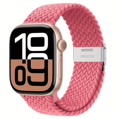 Nylon Elastic Braided Solo Loop Stretchy Straps Elastic Sport Wristbands for Apple Watch Band 44mm 45mm 49mm 40mm 41mm 38mm 42mm Nylon Snap Bracelet for iWatch Ultra 2 Series 9 8 7 6 5 4 3 2 1 SE Strap S9 S8 S7 S6 S5 S4 S3 for Women Men