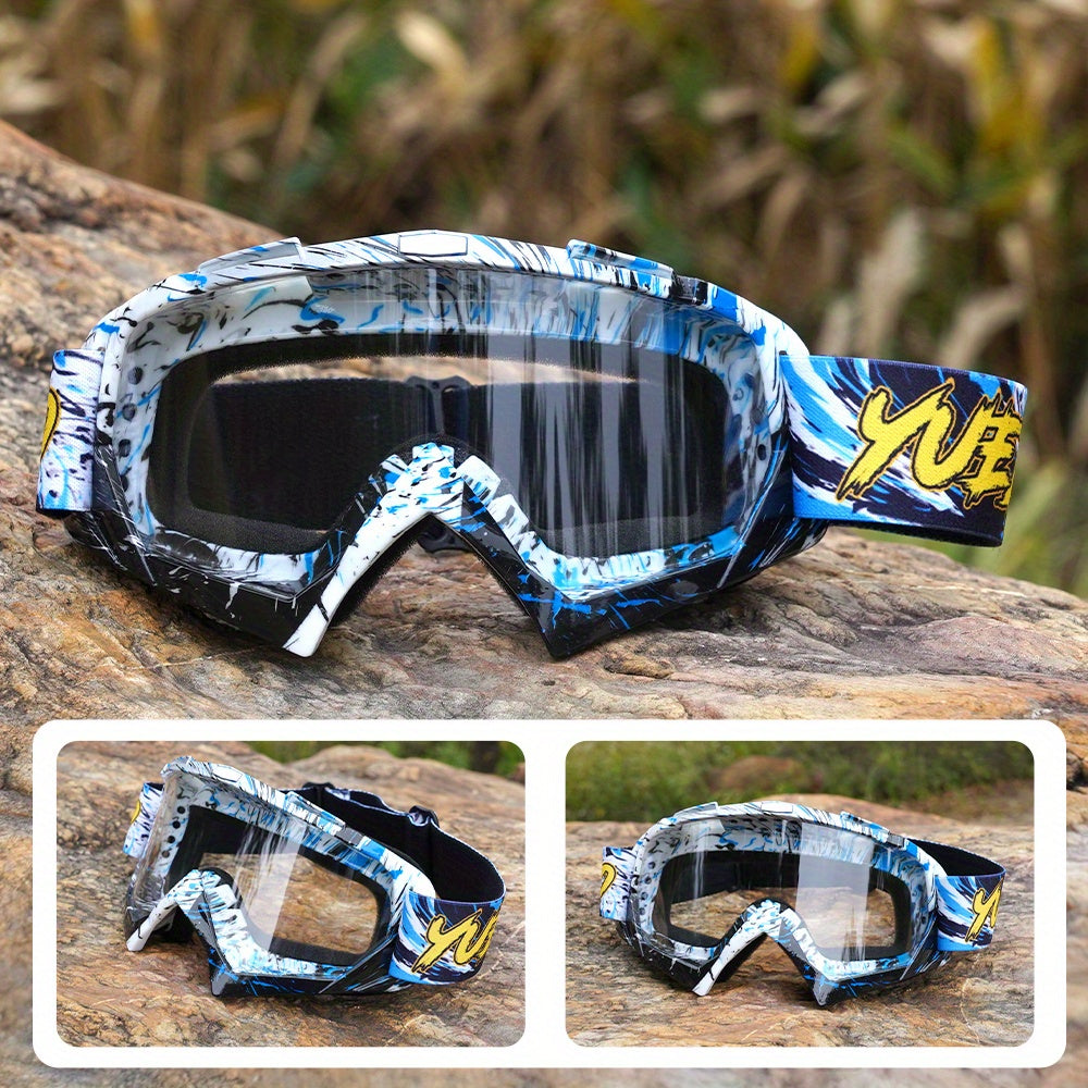 Óculos Desportivos Outdoor YUEDIO - Lentes de PC de Alta Qualidade, Anti-Embaciamento e Resistentes a Riscos, Alça Ajustável, Ideal para Esqui, Ciclismo, Caminhadas, Corrida