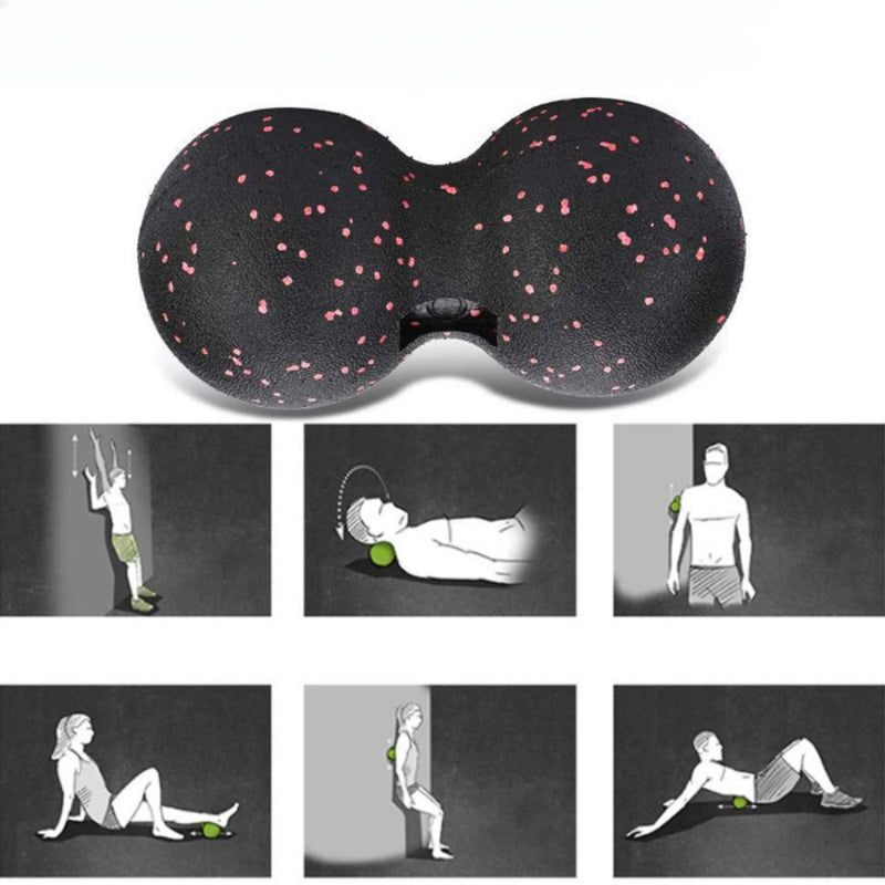 Lacrosse Myofascia Ball Peanut Massage Ball Myofascia Massage High Density Lightweight Exercise Yoga