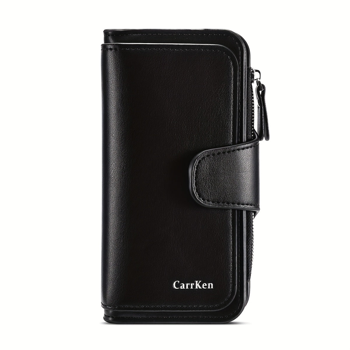 Carteira curta retro minimalista, bolsa de cor sólida para cartões de crédito, carteira com várias ranhuras para cartões