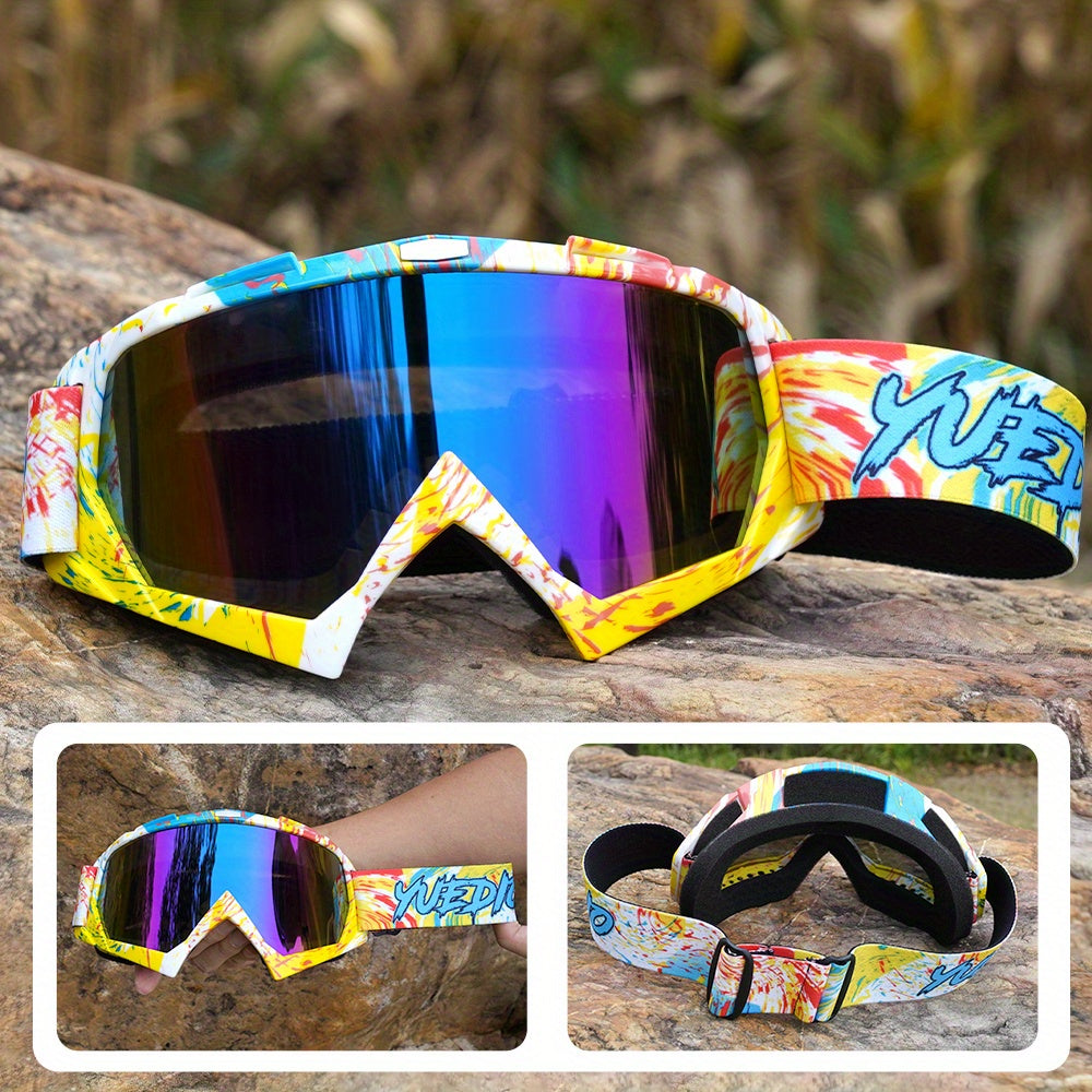 Óculos Desportivos Outdoor YUEDIO - Lentes de PC de Alta Qualidade, Anti-Embaciamento e Resistentes a Riscos, Alça Ajustável, Ideal para Esqui, Ciclismo, Caminhadas, Corrida