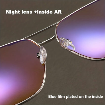 Óculos para Conduzir à Noite, Óculos Elegantes, Óculos de Metal Adequados para Homens e Mulheres.