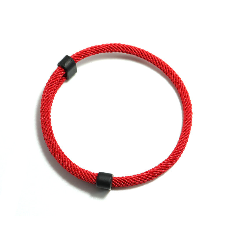 1 Men's Knitted Solid Color Bracelet