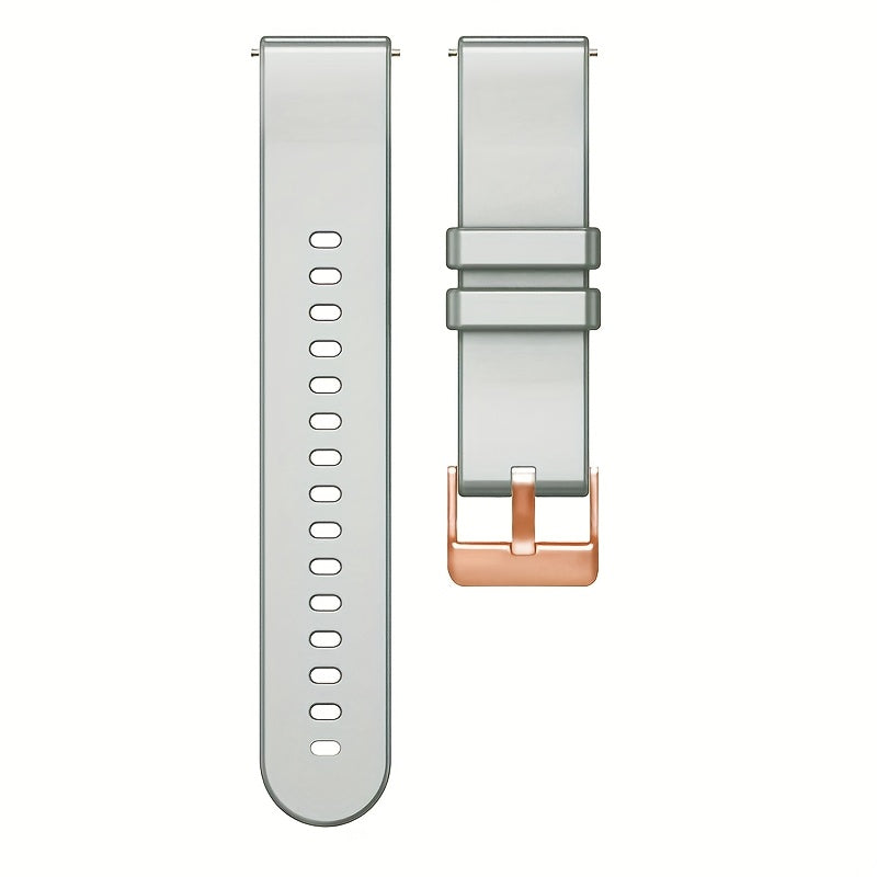 18Mm Silicone Smart Watch Strap, an Elegant Silicone Replacement Band Suitable for Huawei GT5 41Mm, GT4 41Mm, Smart Watch 1, Honor S1, Xiaomi Watch, And Compatible with for garmin Vivomove 3S, Vivoactive 4S, Fossil Gen 4 Q Venture HR.