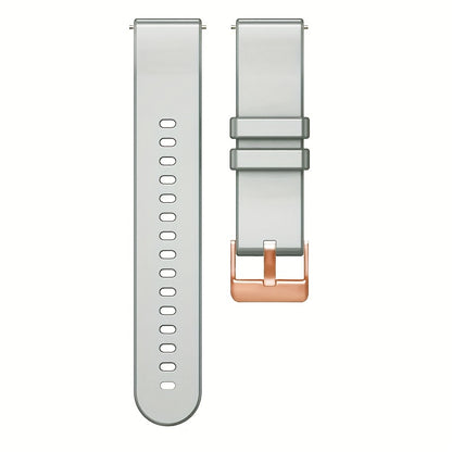 18Mm Silicone Smart Watch Strap, an Elegant Silicone Replacement Band Suitable for Huawei GT5 41Mm, GT4 41Mm, Smart Watch 1, Honor S1, Xiaomi Watch, And Compatible with for garmin Vivomove 3S, Vivoactive 4S, Fossil Gen 4 Q Venture HR.