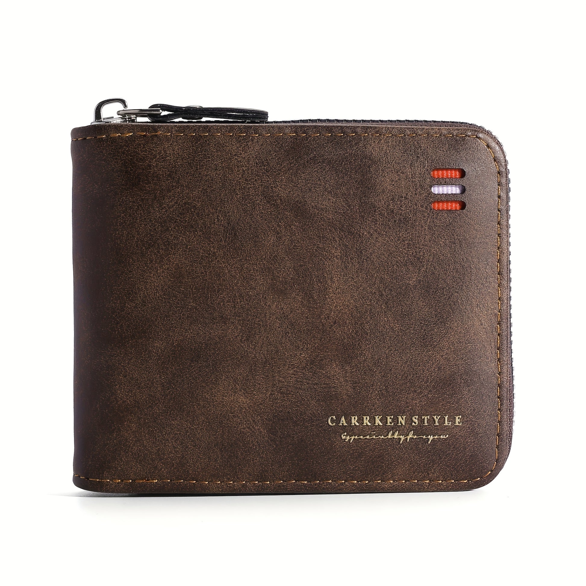 Novo Carteira Masculina, Elegante e Vintage, Carteira Multifuncional com Fecho para Jovens Estudantes, Design Único com Cores Contrastantes, Versátil e Espaçosa para Bilhetes.