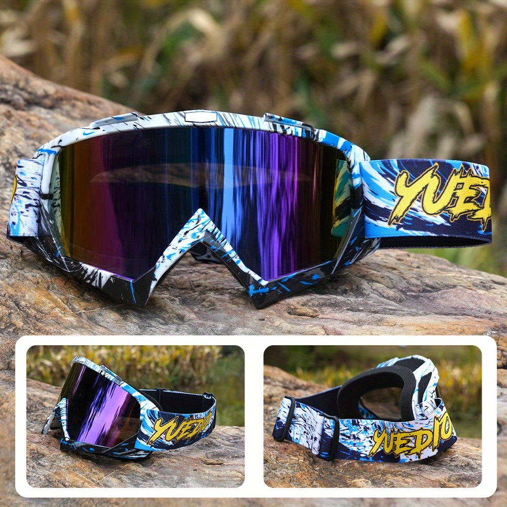 Óculos Desportivos Outdoor YUEDIO - Lentes de PC de Alta Qualidade, Anti-Embaciamento e Resistentes a Riscos, Alça Ajustável, Ideal para Esqui, Ciclismo, Caminhadas, Corrida