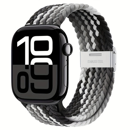 Nylon Elastic Braided Solo Loop Stretchy Straps Elastic Sport Wristbands for Apple Watch Band 44mm 45mm 49mm 40mm 41mm 38mm 42mm Nylon Snap Bracelet for iWatch Ultra 2 Series 9 8 7 6 5 4 3 2 1 SE Strap S9 S8 S7 S6 S5 S4 S3 for Women Men