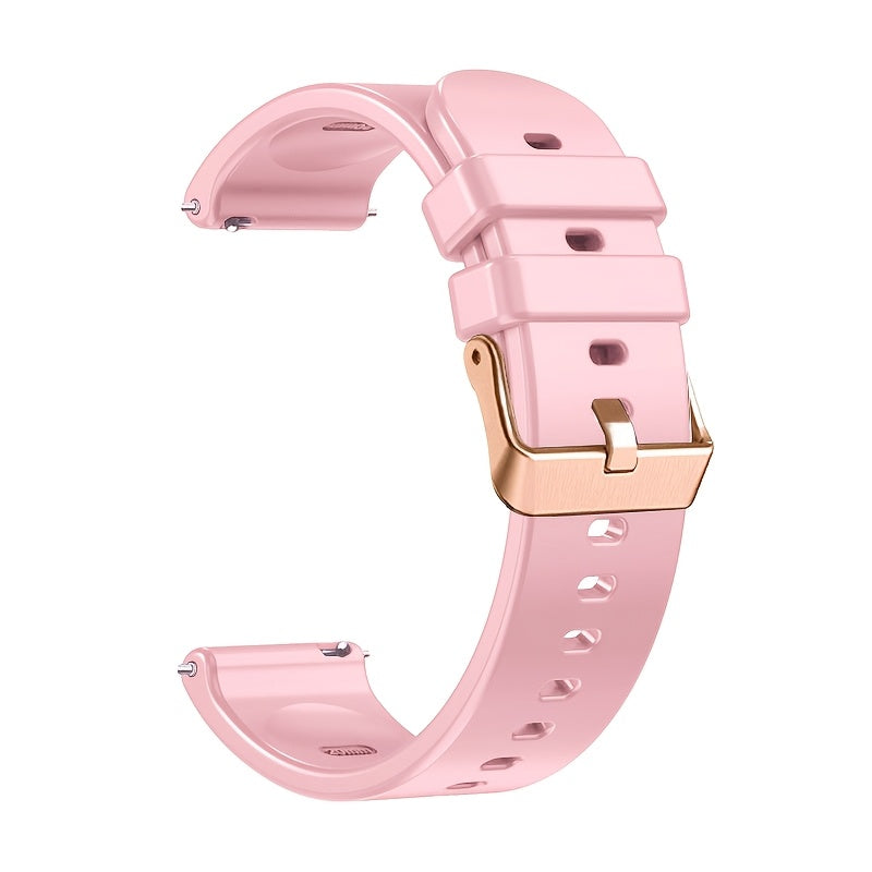 18Mm Silicone Smart Watch Strap, an Elegant Silicone Replacement Band Suitable for Huawei GT5 41Mm, GT4 41Mm, Smart Watch 1, Honor S1, Xiaomi Watch, And Compatible with for garmin Vivomove 3S, Vivoactive 4S, Fossil Gen 4 Q Venture HR.