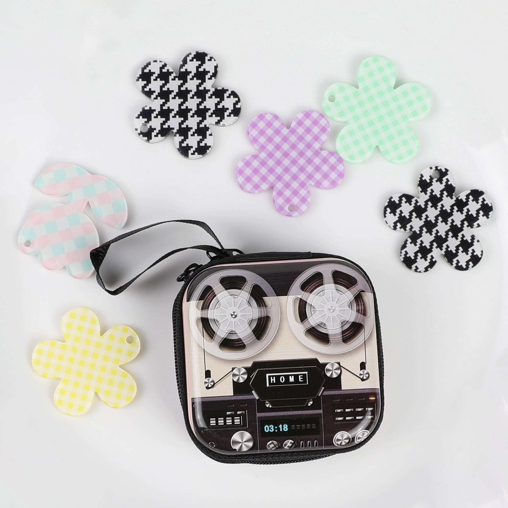 1pc Creative Cute Tinplate Camera Pattern Coin Purse, Vintage Zipper Metal Coin Purse Mini Coin Key Storage Pouch Headphone Holder