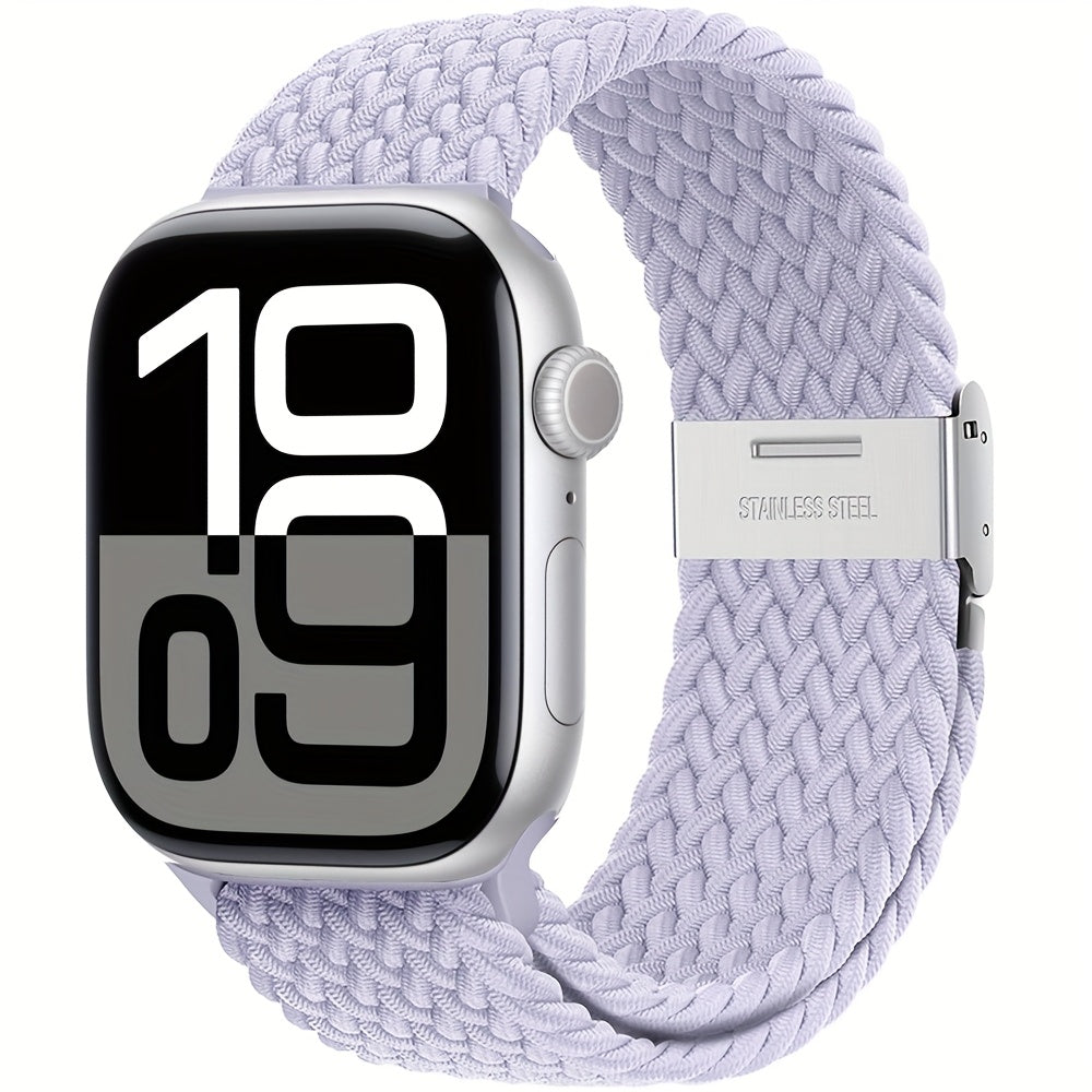 Nylon Elastic Braided Solo Loop Stretchy Straps Elastic Sport Wristbands for Apple Watch Band 44mm 45mm 49mm 40mm 41mm 38mm 42mm Nylon Snap Bracelet for iWatch Ultra 2 Series 9 8 7 6 5 4 3 2 1 SE Strap S9 S8 S7 S6 S5 S4 S3 for Women Men