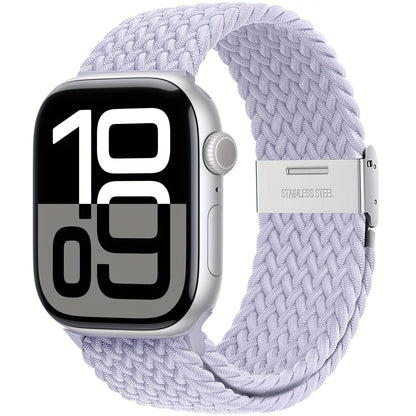 Nylon Elastic Braided Solo Loop Stretchy Straps Elastic Sport Wristbands for Apple Watch Band 44mm 45mm 49mm 40mm 41mm 38mm 42mm Nylon Snap Bracelet for iWatch Ultra 2 Series 9 8 7 6 5 4 3 2 1 SE Strap S9 S8 S7 S6 S5 S4 S3 for Women Men