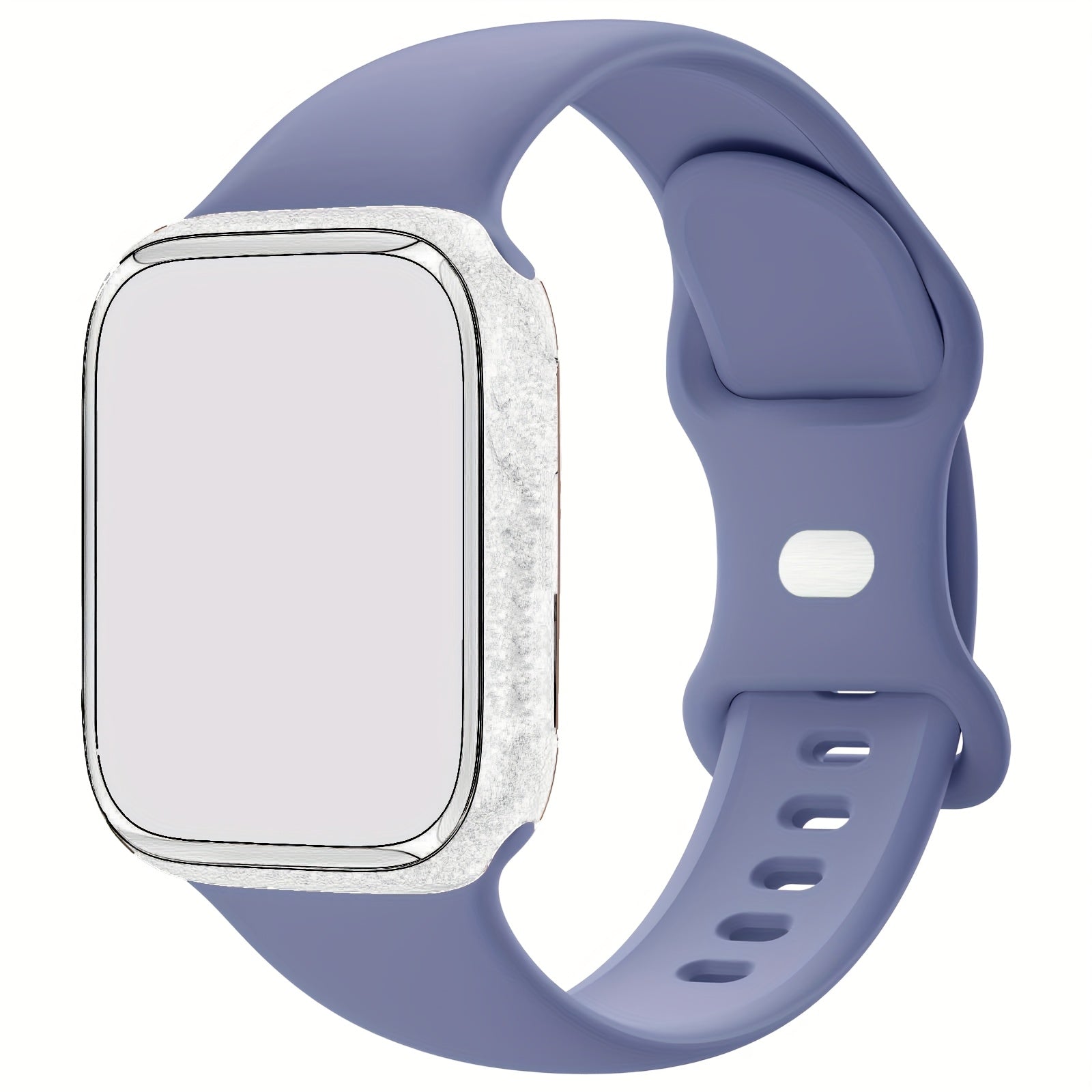 Compatible with iWatch Bands 38mm 40mm 41mm 42mm 44mm 45mm 49mm, Soft Silicone Waterproof Replacement Strap for Women, Fits iWatch Series 9/8/7/6/5/4/3/2/1/SE/Ultra/Ultra 2 (Band Only, Watch Not Included)