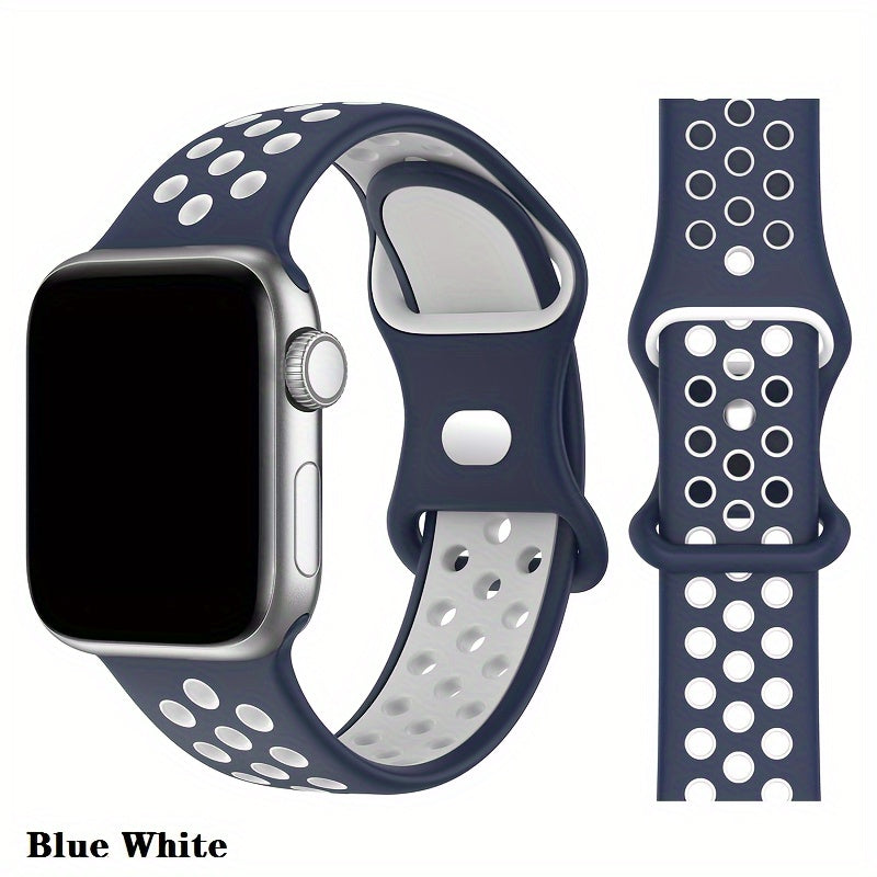 Suitable for Apple Watch Sports Strap 49mm 41mm 40mm 38mm 45mm 44mm 42mm for Men And Women, for iWatch Ultra SE Series Durable And Breathable Soft Wristband