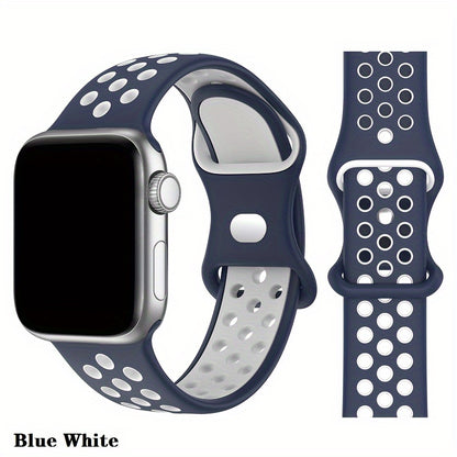 Suitable for Apple Watch Sports Strap 49mm 41mm 40mm 38mm 45mm 44mm 42mm for Men And Women, for iWatch Ultra SE Series Durable And Breathable Soft Wristband