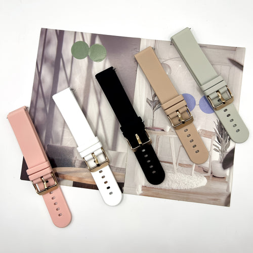 18Mm Silicone Smart Watch Strap, an Elegant Silicone Replacement Band Suitable for Huawei GT5 41Mm, GT4 41Mm, Smart Watch 1, Honor S1, Xiaomi Watch, And Compatible with for garmin Vivomove 3S, Vivoactive 4S, Fossil Gen 4 Q Venture HR.
