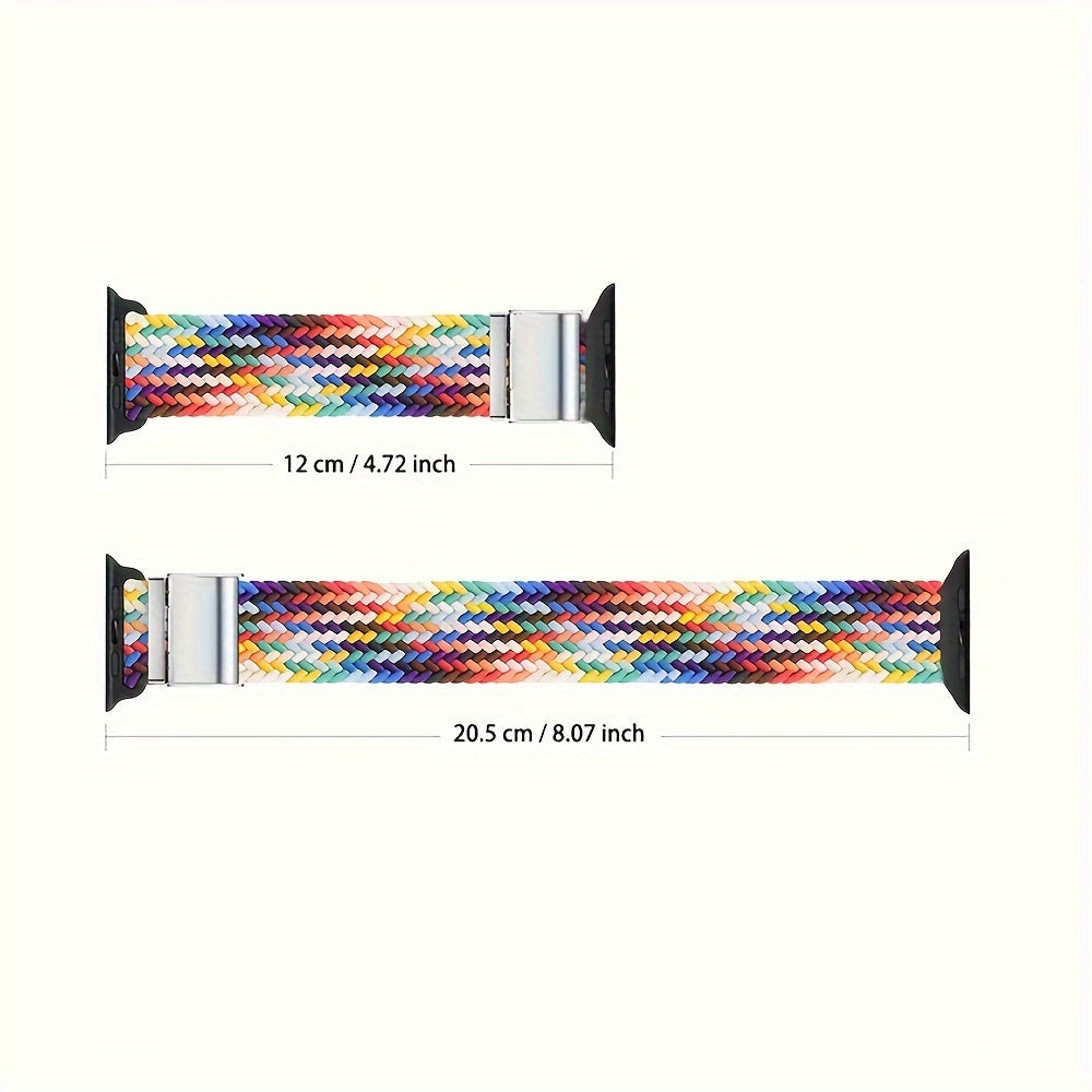 Nylon Elastic Braided Solo Loop Stretchy Straps Elastic Sport Wristbands for Apple Watch Band 44mm 45mm 49mm 40mm 41mm 38mm 42mm Nylon Snap Bracelet for iWatch Ultra 2 Series 9 8 7 6 5 4 3 2 1 SE Strap S9 S8 S7 S6 S5 S4 S3 for Women Men