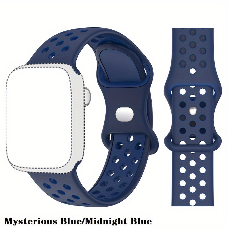 Suitable for Apple Watch Sports Strap 49mm 41mm 40mm 38mm 45mm 44mm 42mm for Men And Women, for iWatch Ultra SE Series Durable And Breathable Soft Wristband