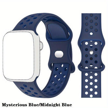 Suitable for Apple Watch Sports Strap 49mm 41mm 40mm 38mm 45mm 44mm 42mm for Men And Women, for iWatch Ultra SE Series Durable And Breathable Soft Wristband