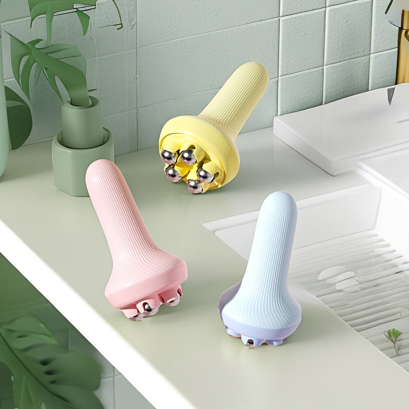 1pc, Handheld Body Massager For Round Roller Balls -Relaxes Abdomen, Legs, Arms, And Body Muscles With Gentle Vibrations, Portable, Compact, And Easy-to-Use For Self-Massage And Relaxation