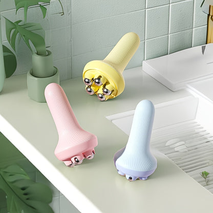 1pc, Handheld Body Massager For Round Roller Balls -Relaxes Abdomen, Legs, Arms, And Body Muscles With Gentle Vibrations, Portable, Compact, And Easy-to-Use For Self-Massage And Relaxation