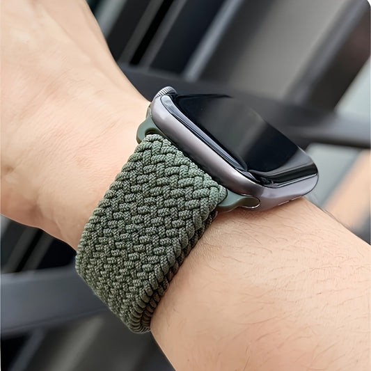 Nylon Elastic Braided Solo Loop Stretchy Straps Elastic Sport Wristbands for Apple Watch Band 44mm 45mm 49mm 40mm 41mm 38mm 42mm Nylon Snap Bracelet for iWatch Ultra 2 Series 9 8 7 6 5 4 3 2 1 SE Strap S9 S8 S7 S6 S5 S4 S3 for Women Men