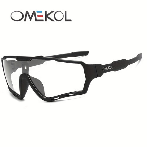 Óculos de moda unissexo OMEKOL - Estrutura de PC com armação completa e lentes de gradiente roxo e azul, leves e duráveis para homens e mulheres, perfeitos para uso casual ou formal, óculos de moda, óculos modernos, lentes de alta qualidade, lentes de padel para homens