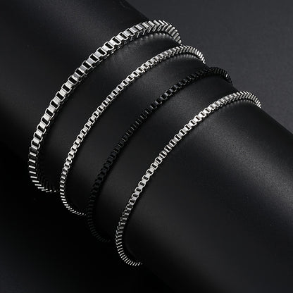 A Set of 4 Minimalist And Stylish Stainless Steel Bracelets for Men, Perfect for Gifting to a Boyfriend for Dates Or Everyday Wear.