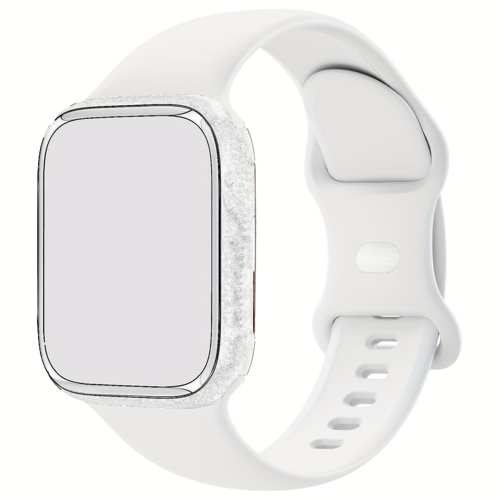 Compatible with iWatch Bands 38mm 40mm 41mm 42mm 44mm 45mm 49mm, Soft Silicone Waterproof Replacement Strap for Women, Fits iWatch Series 9/8/7/6/5/4/3/2/1/SE/Ultra/Ultra 2 (Band Only, Watch Not Included)