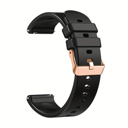 18Mm Silicone Smart Watch Strap, an Elegant Silicone Replacement Band Suitable for Huawei GT5 41Mm, GT4 41Mm, Smart Watch 1, Honor S1, Xiaomi Watch, And Compatible with for garmin Vivomove 3S, Vivoactive 4S, Fossil Gen 4 Q Venture HR.
