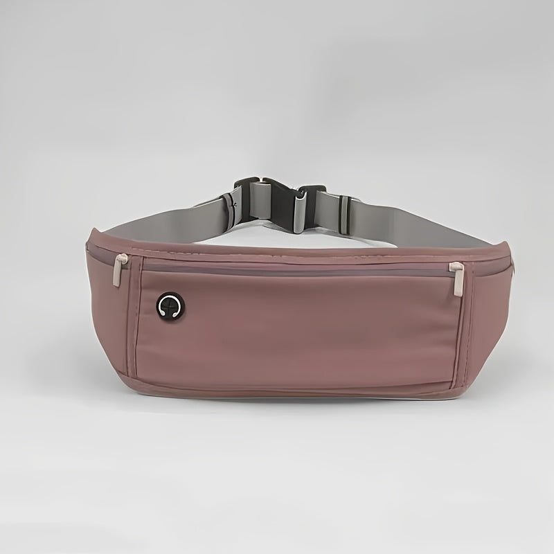 Large Capacity Running Waist Pack - Ultra-Thin and Lightweight, Reflective Design for Safer Night Runs with Earbud Holes, Zipper Closure, Unisex Sports Fanny Pack!