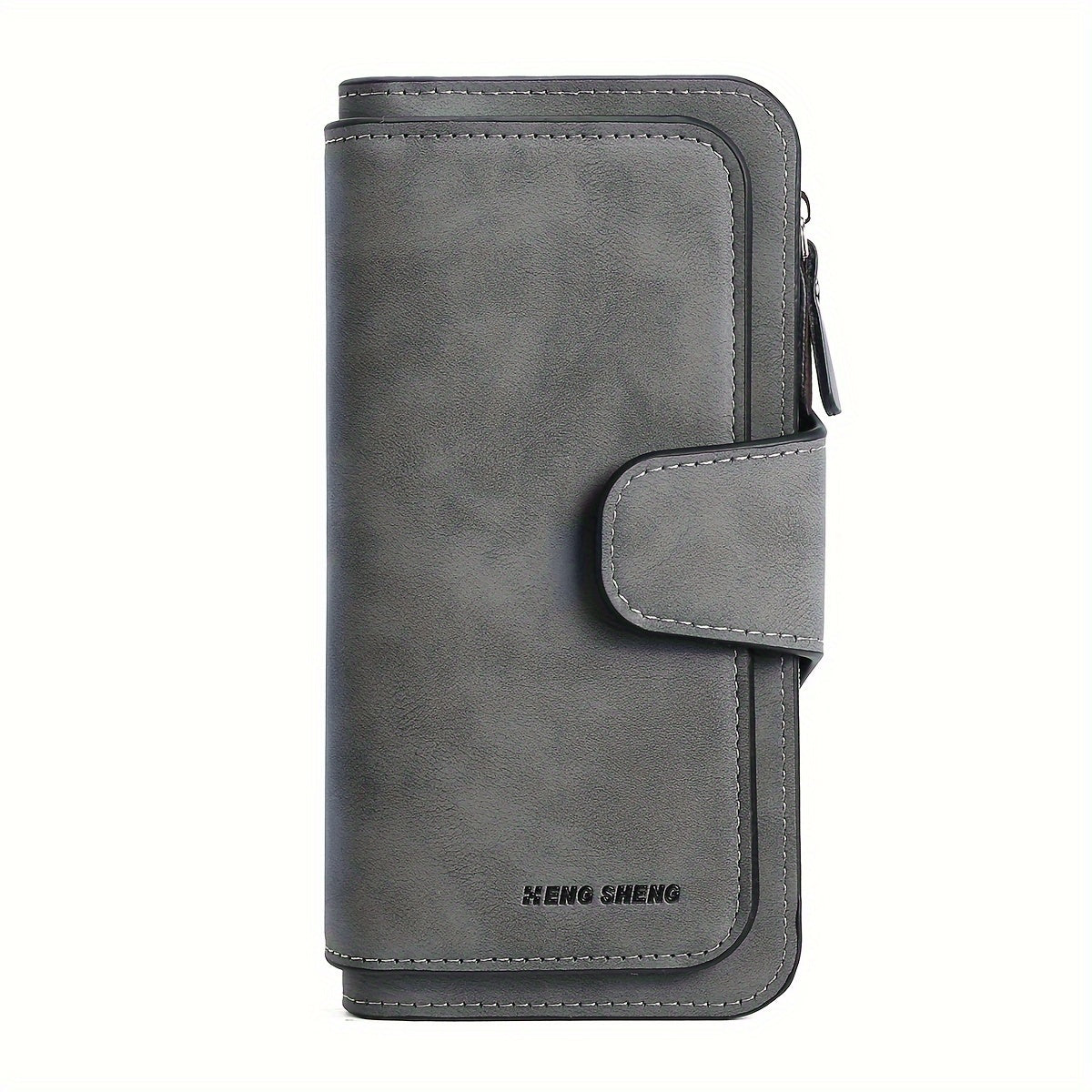 Carteira curta retro minimalista, bolsa de cor sólida para cartões de crédito, carteira com várias ranhuras para cartões