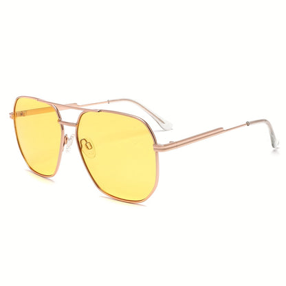 Óculos para Conduzir à Noite, Óculos Elegantes, Óculos de Metal Adequados para Homens e Mulheres.